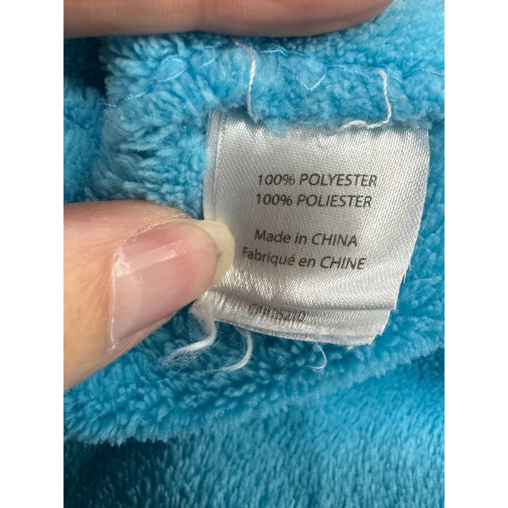Lazy One Blue Monster Hooded Critter Blanket Three Eyed Wearable Fleece Throw